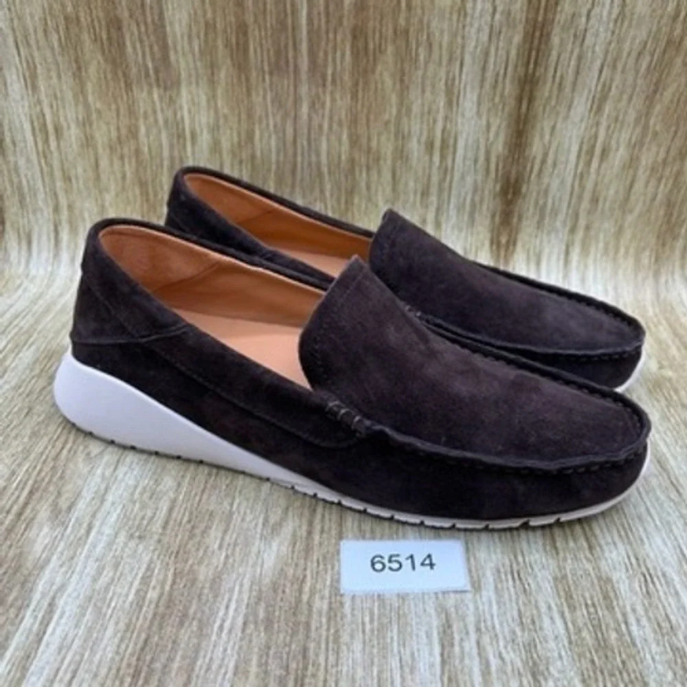 OluKai Ka'a Loafer Men's Size 10 Dark Brown‎ Suede Slip On Shoes Casual NEW